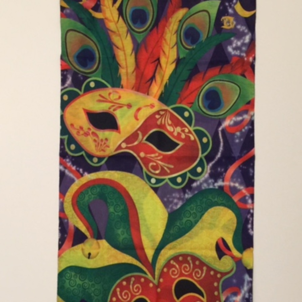 Seamless Headscarf - Mardi Gras Pattern